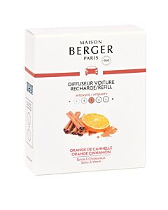 Maison Berger Set of 2 Orange Cinnamon Ceramic Refills